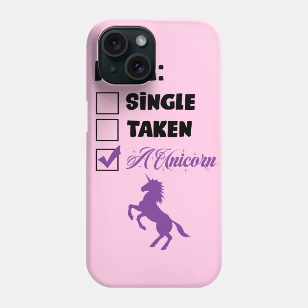 I am a Unicorn Phone Case by boccor27designs
