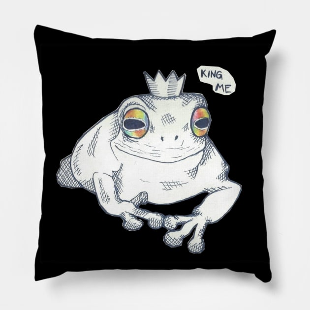 King Me Pillow by Art of V. Cook