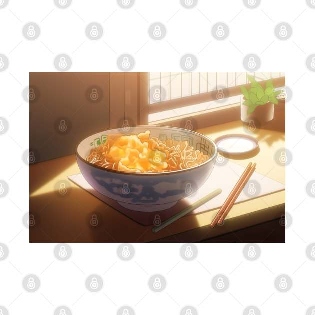 Delicous Japanese Food Katsudon - Anime Wallpaper by KAIGAME Art