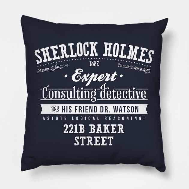 Sherlock Holmes Pillow by Azafran