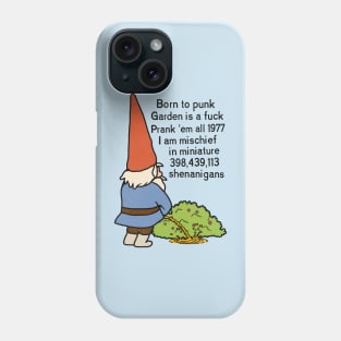 Born to Punk Garden Gnome Phone Case