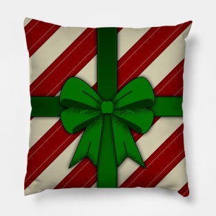 Christmas Present with Ribbon Pillow