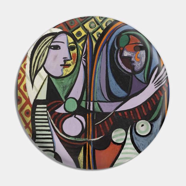 Girl Before A Mirror 1932 Pablo Picasso Picasso Pin Teepublic De Girl Before A Mirror 1932 Pablo Picasso Picasso Pin Teepublic De