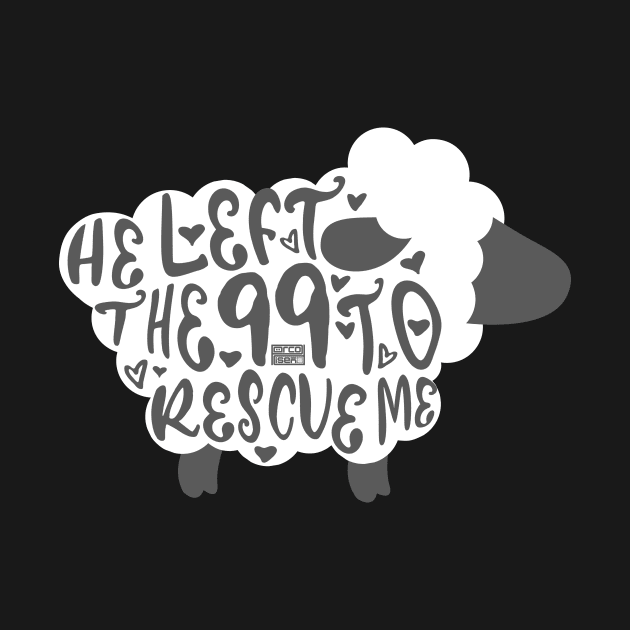 V1 He Left The 99 Sheep Christian Quotes Bible Verse by porcodiseno