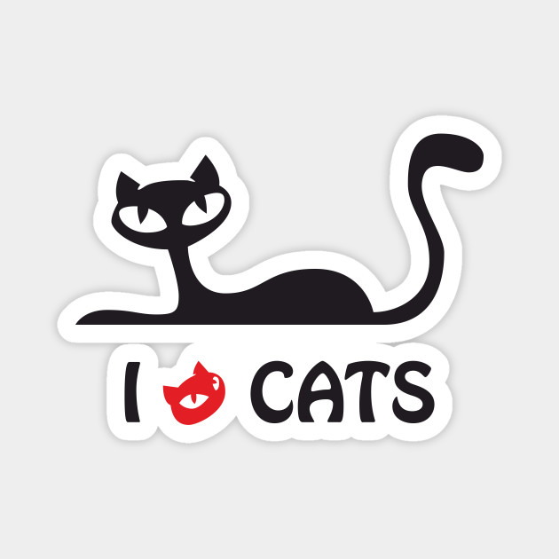 I Love Cats I Love Cats Magnet Teepublic Au