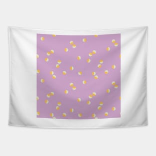 Scattered Dots Minimalist Geometric Pattern - Bright Colorful Lilac Tapestry