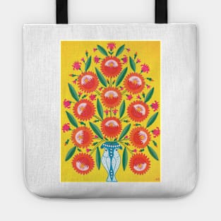 Maria Primachenko - i give you kyiv these polissia flowers and this bright sun 1982 Tote