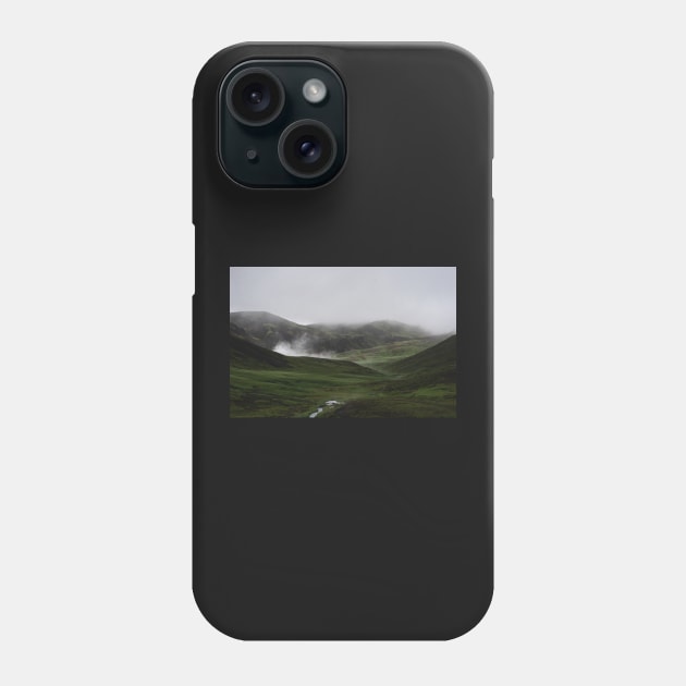 Steamy Hot Geothermal River Valley Reykjadalur in Iceland Phone Case by Danny Wanders