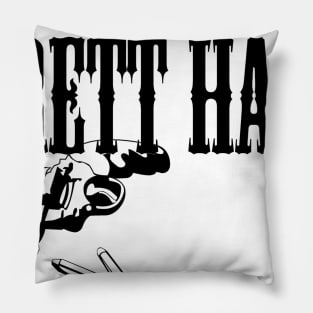 Gun Black Logo Pillow