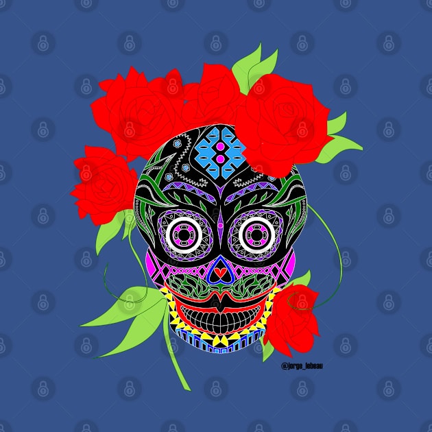 the dark catrina in mexican calavera ecopop by jorge_lebeau