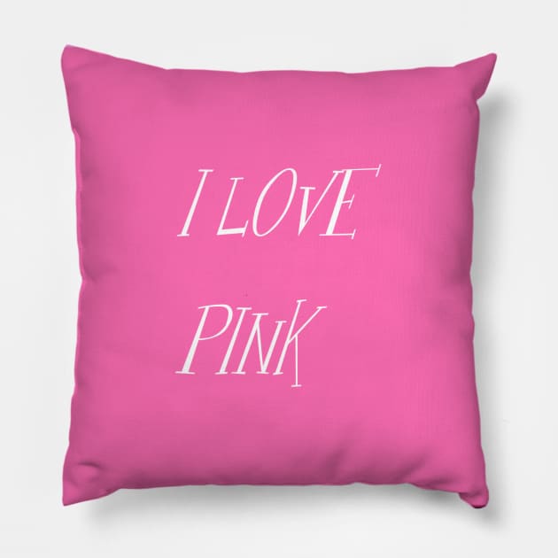 Pink colour tshirt design Pillow by Therain3401