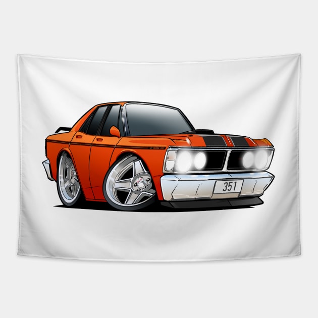 Ford Falcon XY GT Tapestry by killustrator