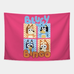 Bluey Bingo on Frame Tapestry