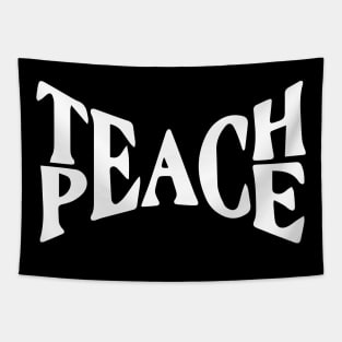 Teach Peace v2 Tapestry