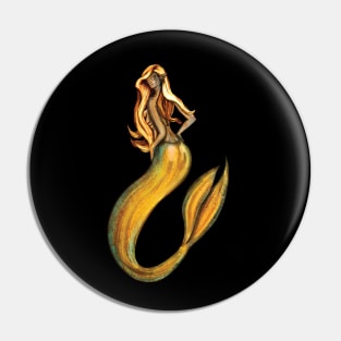 Elemental Mermaid Pin