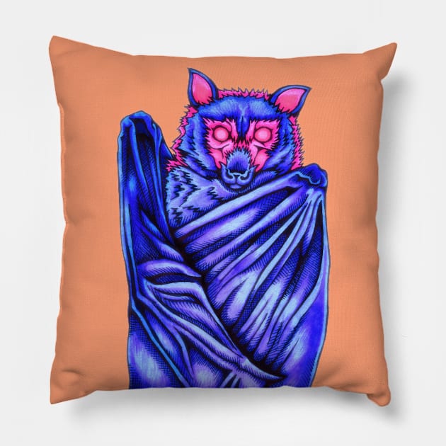 The Totem of the Bat Pillow by The Genierium