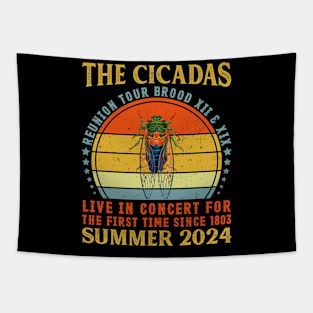 Cicada Brood XIII XIX Summer 2024 Reunion Tour Swarm Cicadas Tapestry