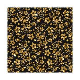 Golden flowers, modern look T-Shirt