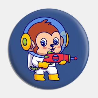 Monkey Galaxy Astronaut Pin