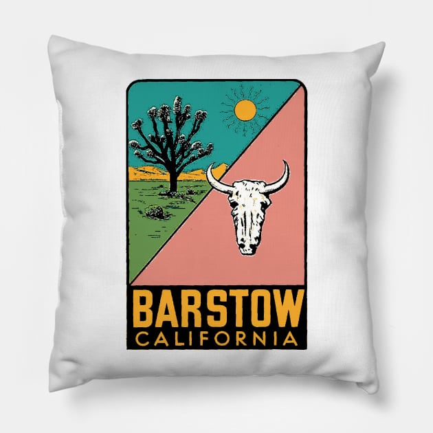 Bartsow California Vintage Style Pillow by zsonn