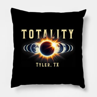 Tyler Tx 2024 Total Solar Eclipse Apr 8 Sun Totality Pillow