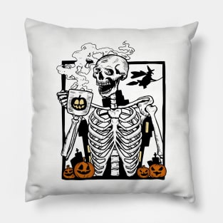 Skeleton Coffee Pillow