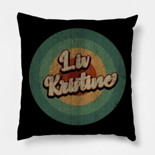 Circle Retro Vintage Liv Kristine Pillow