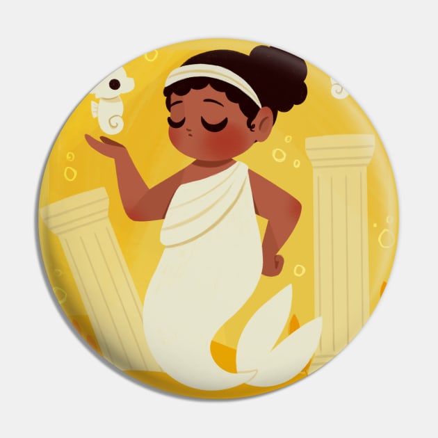 Ancient Mermaid Pin by Lobomaravilha