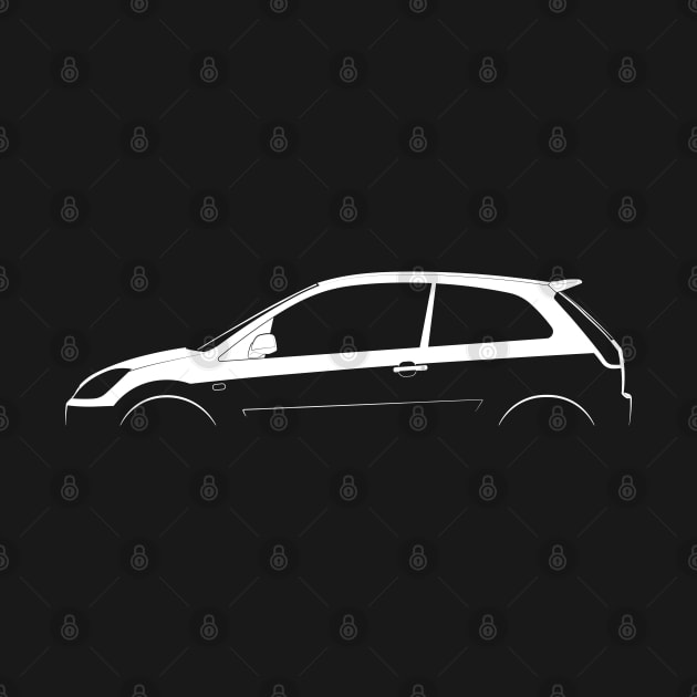 Ford Fiesta ST Mk V Silhouette by Car-Silhouettes