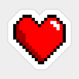 Pixel Gaming Heart XP Love Magnet