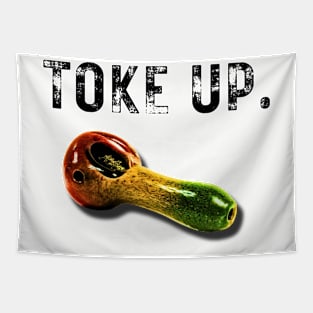 TOKE UP. Cannabis Consciousness Tapestry