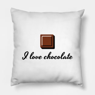 I Love Chocolate Pillow