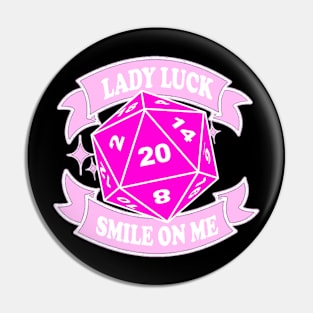 DND Lady Luck Pin