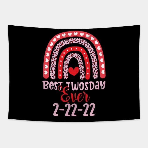 happy twosday 2 22 22 heart Happy Twosday 2022, February 2nd 2022 - 2-22-22 Tapestry by Gaming champion