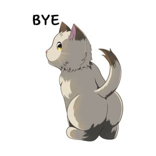 Bye, Cute Cat Butt T-Shirt