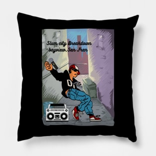 Slum city breakdown Pillow