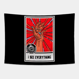 all seeing eye I see Everything Illuminati Eye Tapestry