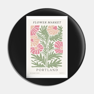 Portland Flower Market Botanical Pin