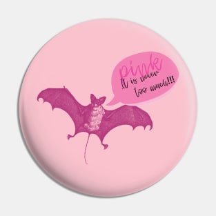 Pink Bat Pin