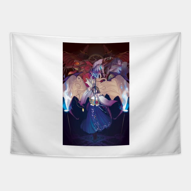 Grand Summoning Tapestry by hyperionwitch