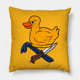 rubber duck rebel. Pillow