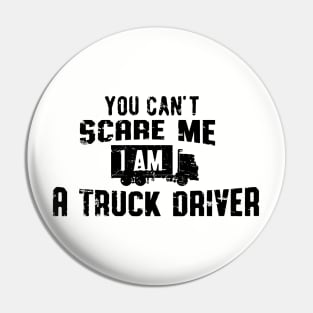 You cant scare me (black) Pin