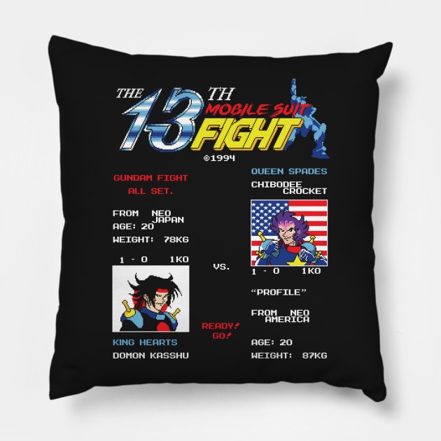 The 13th Fight! Pillow by thom2maro