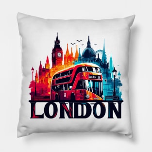 London Bus Pillow