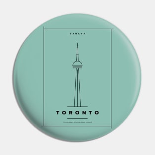 Toronto Minimal Poster Pin
