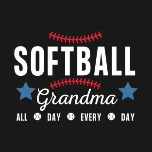 Softball Grandma - all day every day T-Shirt