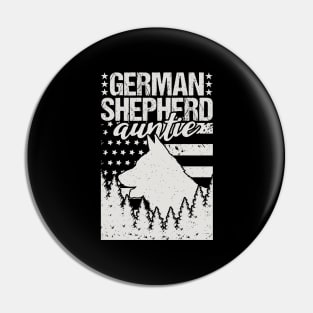 German Shepherd Auntie Birthday Gift Pin