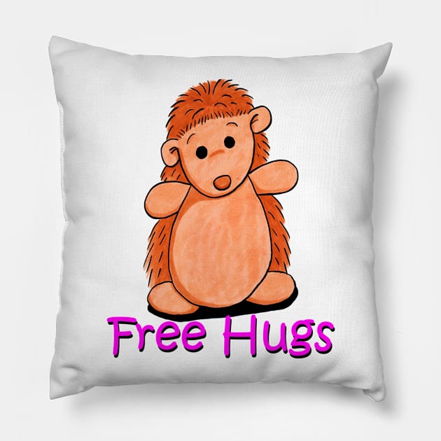 Free Hugs Pillow by woodnsheep