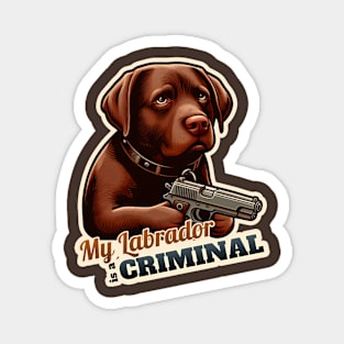 Criminal Labrador Magnet