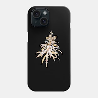 Gold Prism Mosaic Pleomele Botanical Illustration Phone Case